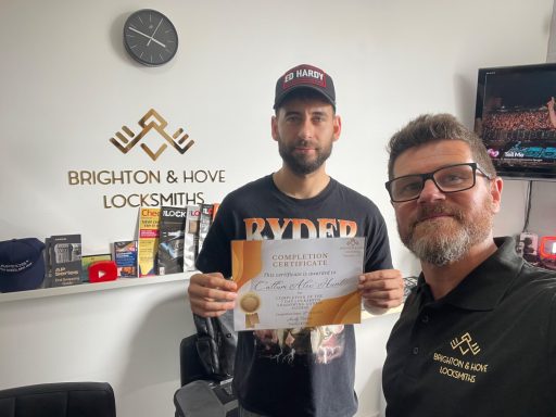A completion Certificate awarded upon completion of our Locksmith Training Courses